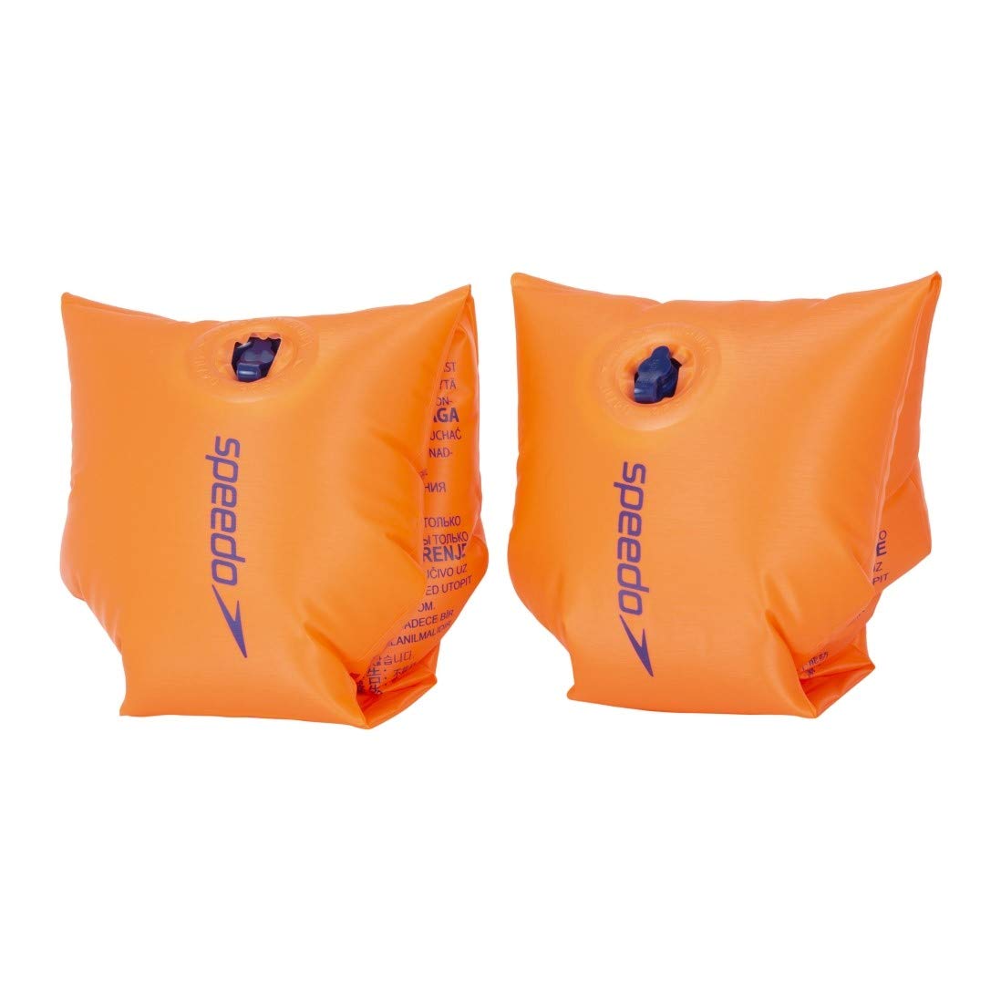 Speedo Inflatable Swimming Armbands - Learn to Swim Aid | Orange, 6-12 Years