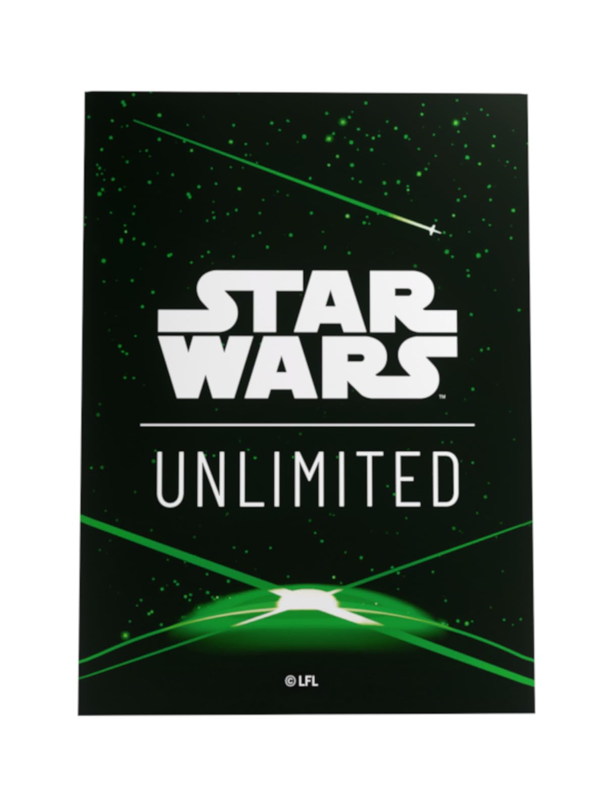 Gamegenic Star Wars: Unlimited Premium Art Sleeves - Card Back Green | Standard Size | 62 Count