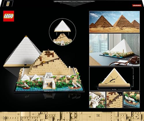LEGO Architecture 21058 Great Pyramid of Giza Building Set | 1,476 Pieces | Ages 18+ 11