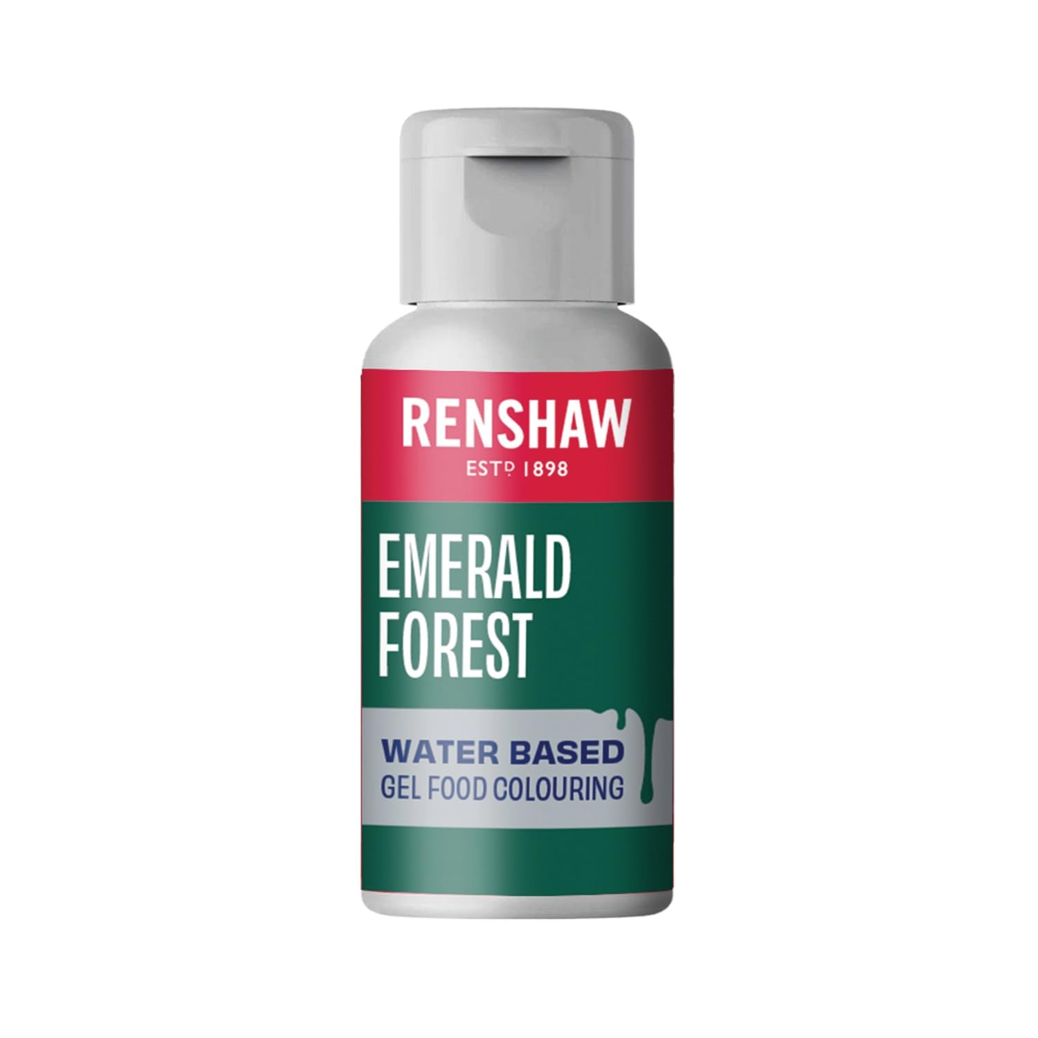 Renshaw Water Based Gel Food Colouring - Emerald Green Forest | 20g Gel Formula 1