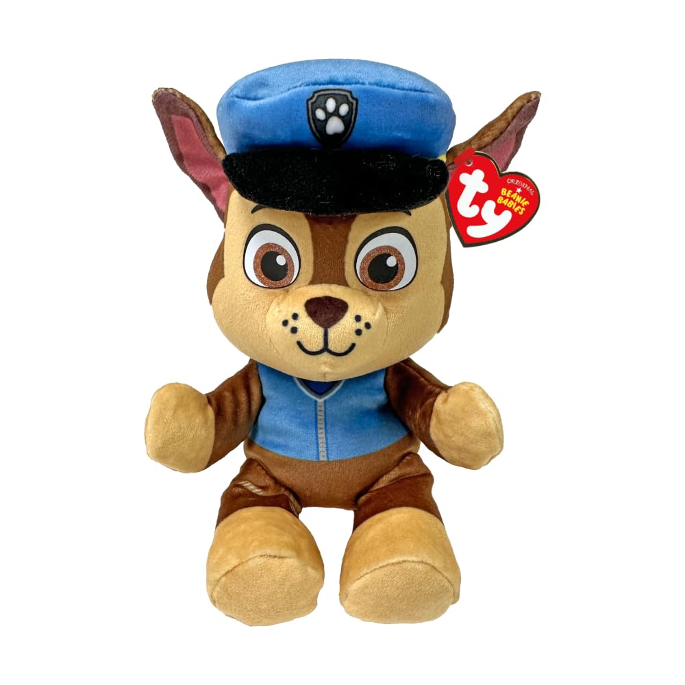 TY Chase Paw Patrol Soft Plush Toy for Kids, Cuddly Teddy, Collectible Stuf 1