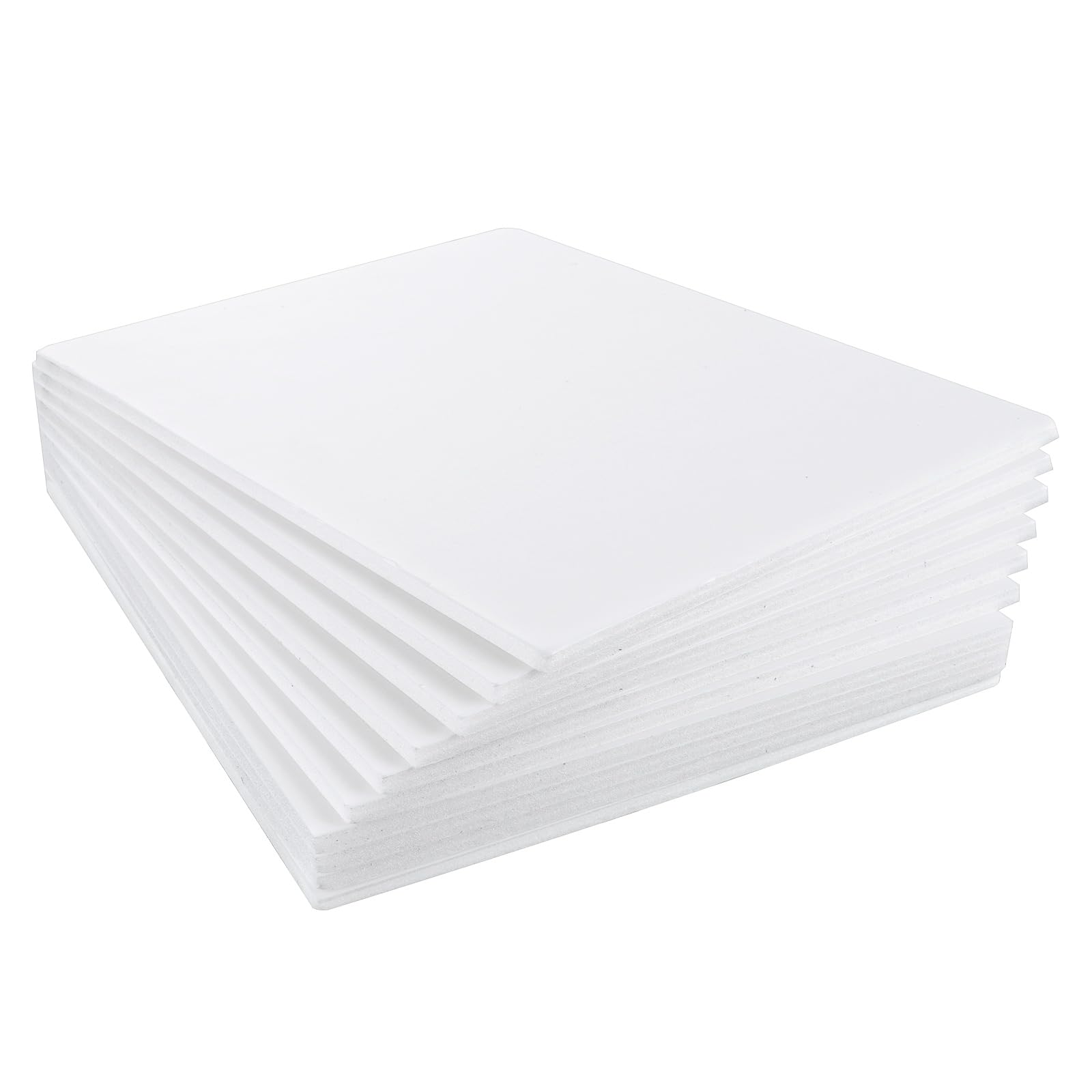 ASelected Foam Boards - 10 Pack 255x200mm White Sheets | 5mm Thick Polystyrene Core