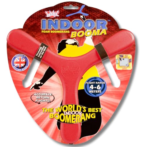 Wicked Indoor Foam Boomerang Booma Flying Sports Toy