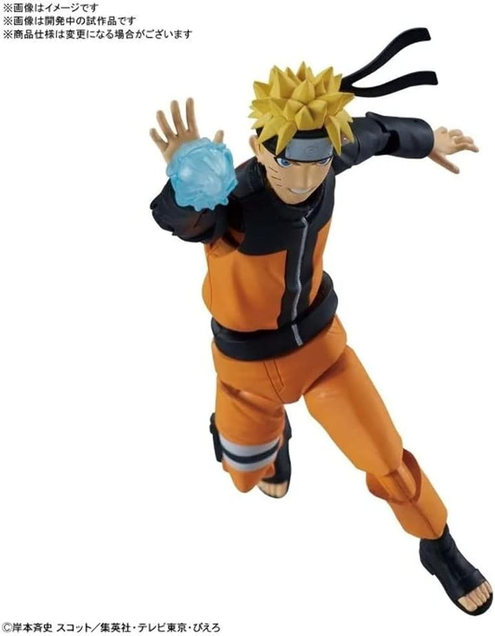 Naruto Uzumaki Figure-rise Standard Model Kit - Action Poses & Magnets for Wall Display, Ages 13+