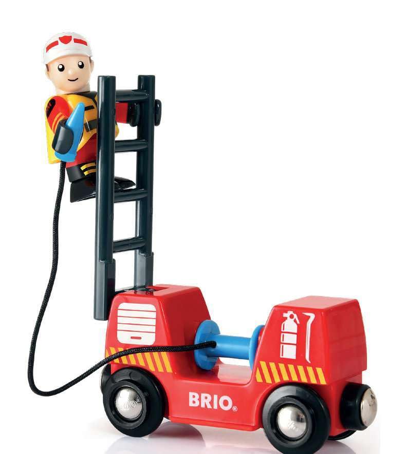 BRIO World Fire and Rescue Firefighter Set with Wooden Railway Train Accessories 4