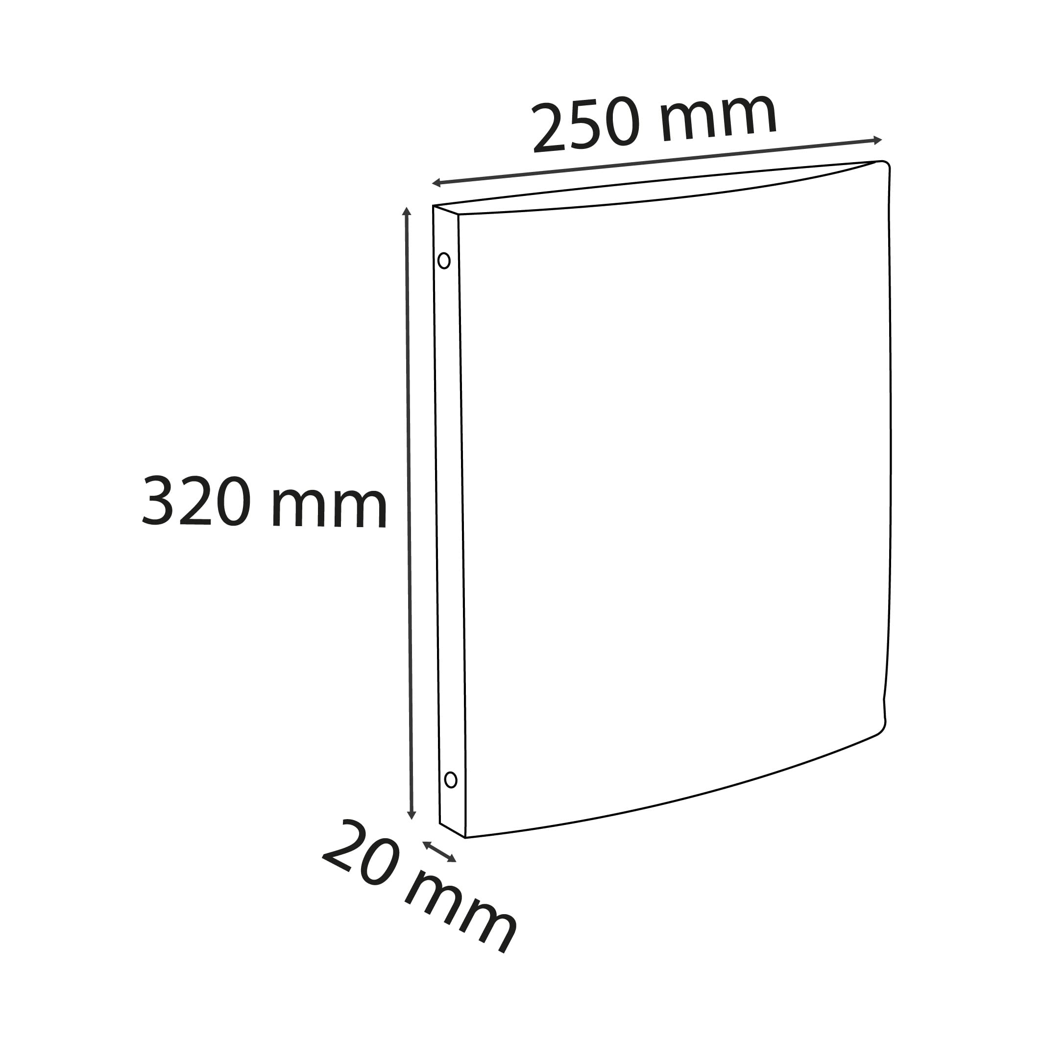 Exacompta Skandi Soft O-Ring Binders Ref 54270E - Pack of 4 | 15mm Rings | A4 | 140 Sheet Capacity 3