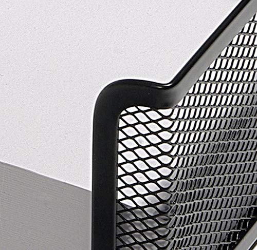 Osco Wiremesh Memo Pad Holder - Holds 400 Sheets | Black Metal | Compact 77x105x110mm 4