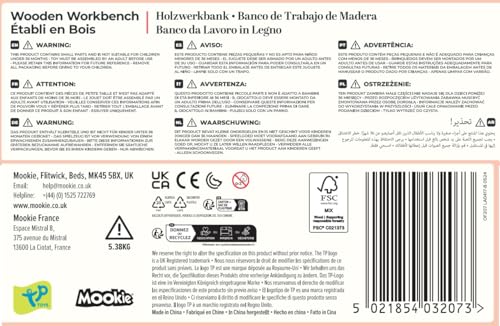 Owl & Fox Wooden Workbench Pretend Play Tool Workshop with Saw and Spanner | Ages 3+