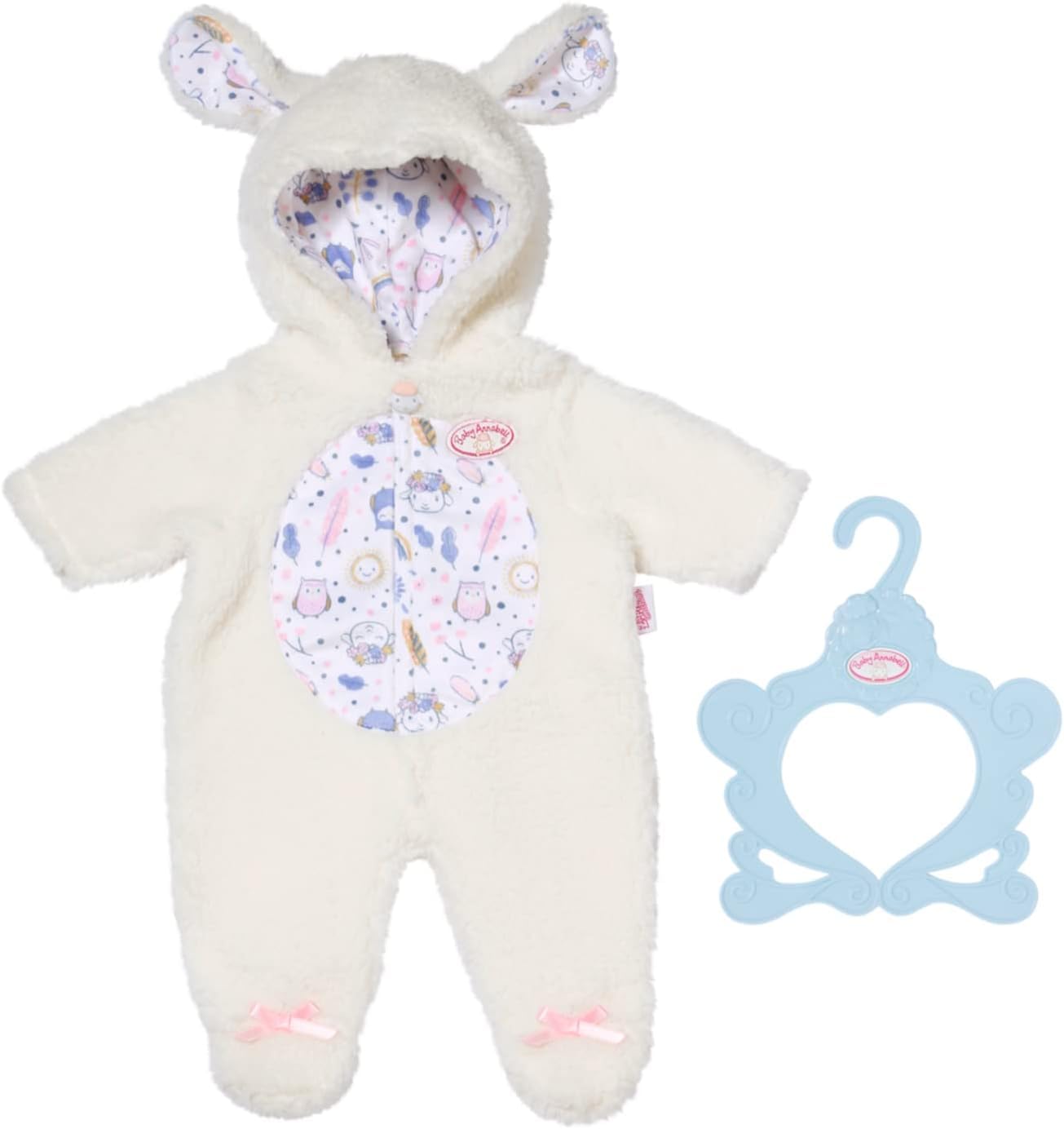 Baby Annabell Sheep Onesie 709825 - Fits Dolls up to 43cm | Cream Cotton | Ages 3+