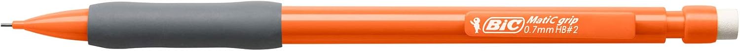 BIC Matic Original Comfort, Mechanical Pencils with 0.7mm Pressure Resistant HB Lead, Assorted Barrel Colours, Pack of 12 5