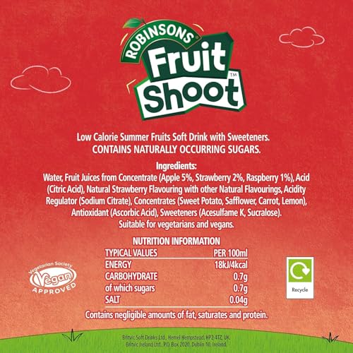 Fruit Shoot Summer Fruits - No Added Sugar, Vitamin-Infused Fruit Juice Drink (200 ml, Pack of 8) 10