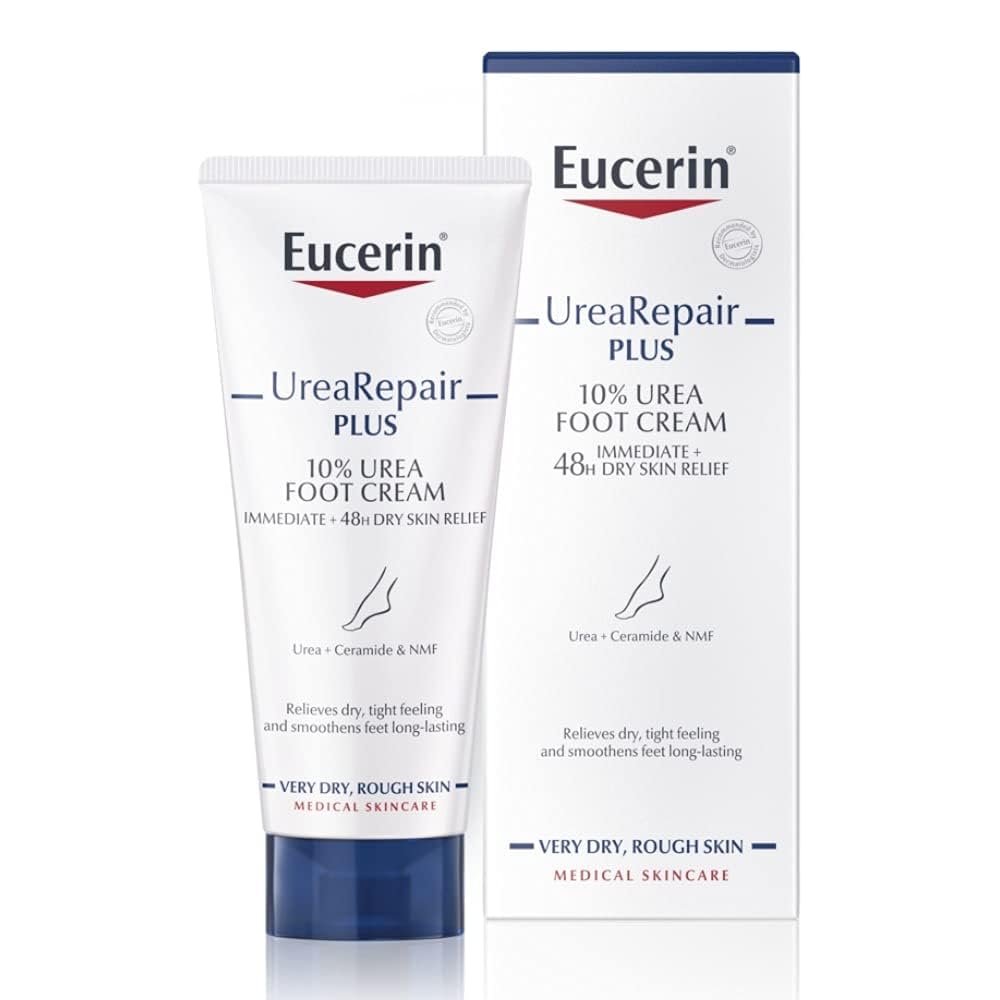 Eucerin UreaRepair Plus 10% Urea Foot Cream - Intensive Moisturising for Dry, Cracked Feet | 100ml 2