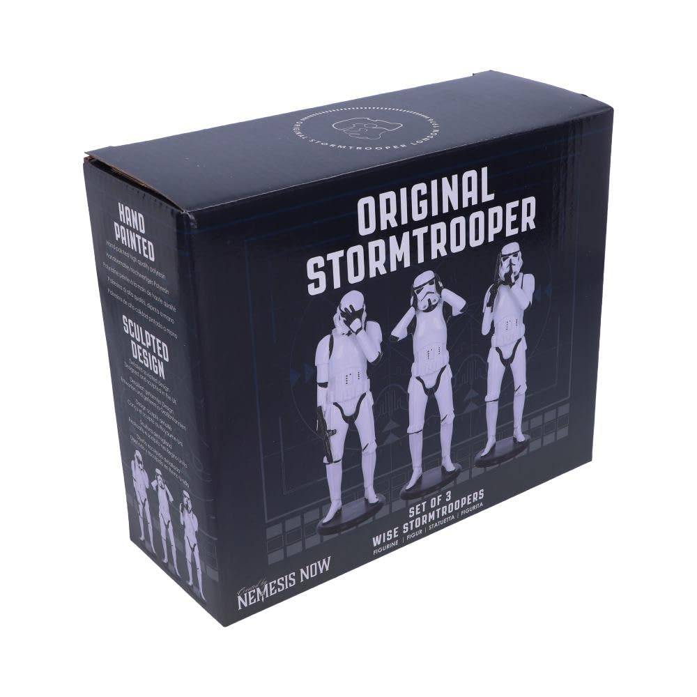 Nemesis Now Three Wise Stormtroopers - See No Evil, Hear No Evil, Speak No Evil Sci-Fi Figurine Trio 9