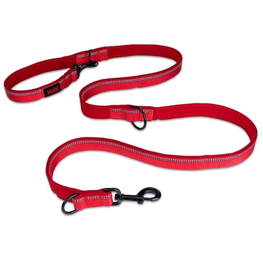 Halti Double-Ended Lead for Dogs - Large Size, Red, 2m Length | Multi-Use 1