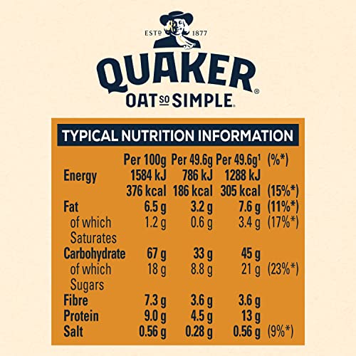 Quaker Oat So Simple Big Bowl Golden Syrup, 6 Sachets (297.6 g) 10