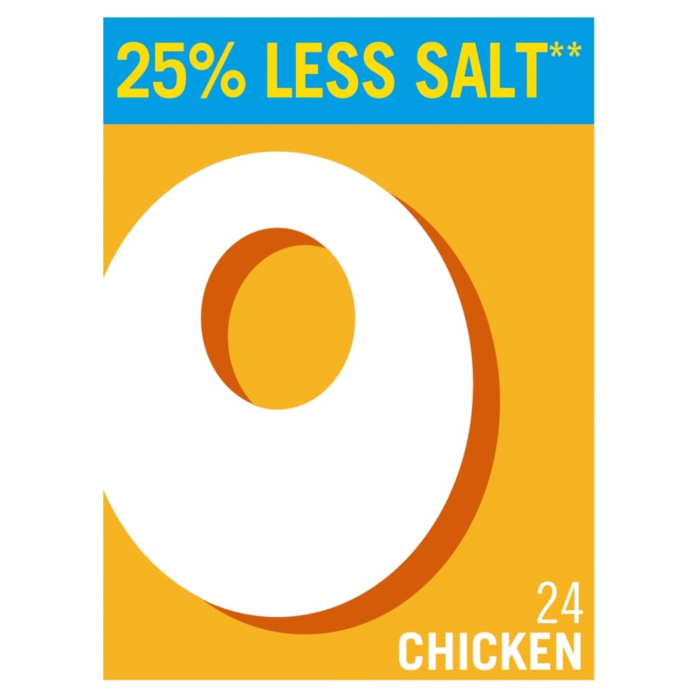 OXO Reduced Salt Chicken Stock Cubes - 24 Pack | Deep Flavour | Ideal for Roasts & Gravy 2
