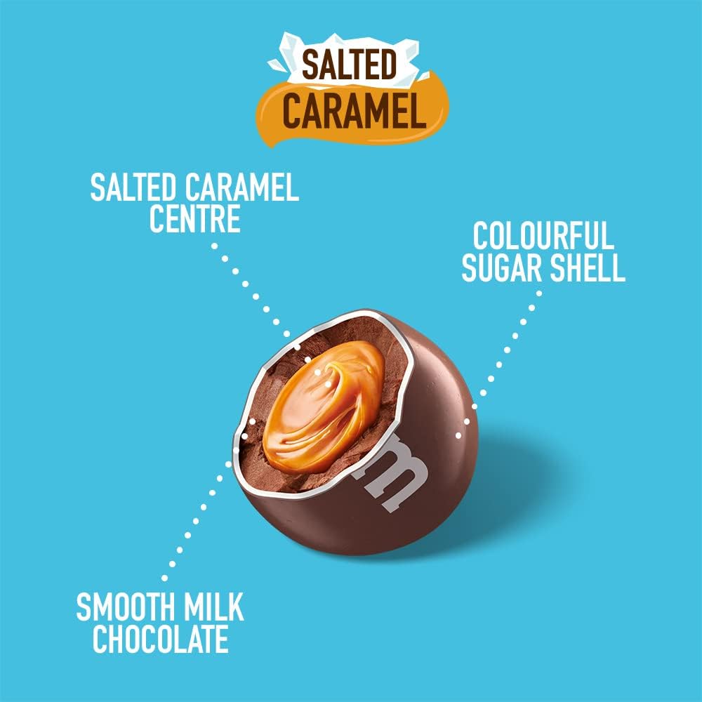 M&M's Salted Caramel & Milk Chocolate Party Bulk Bag - 800g Chocolate Snack Gift 4