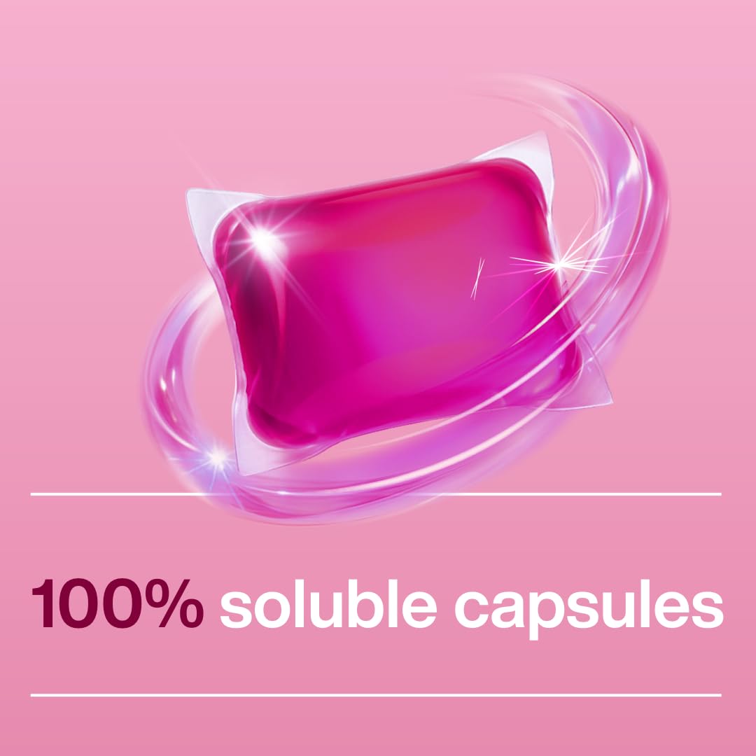 INEOS Hygienics Non Bio Laundry Capsules - 24 Washes, Rhubarb & Pomegranate Scent | Stain Remover 3