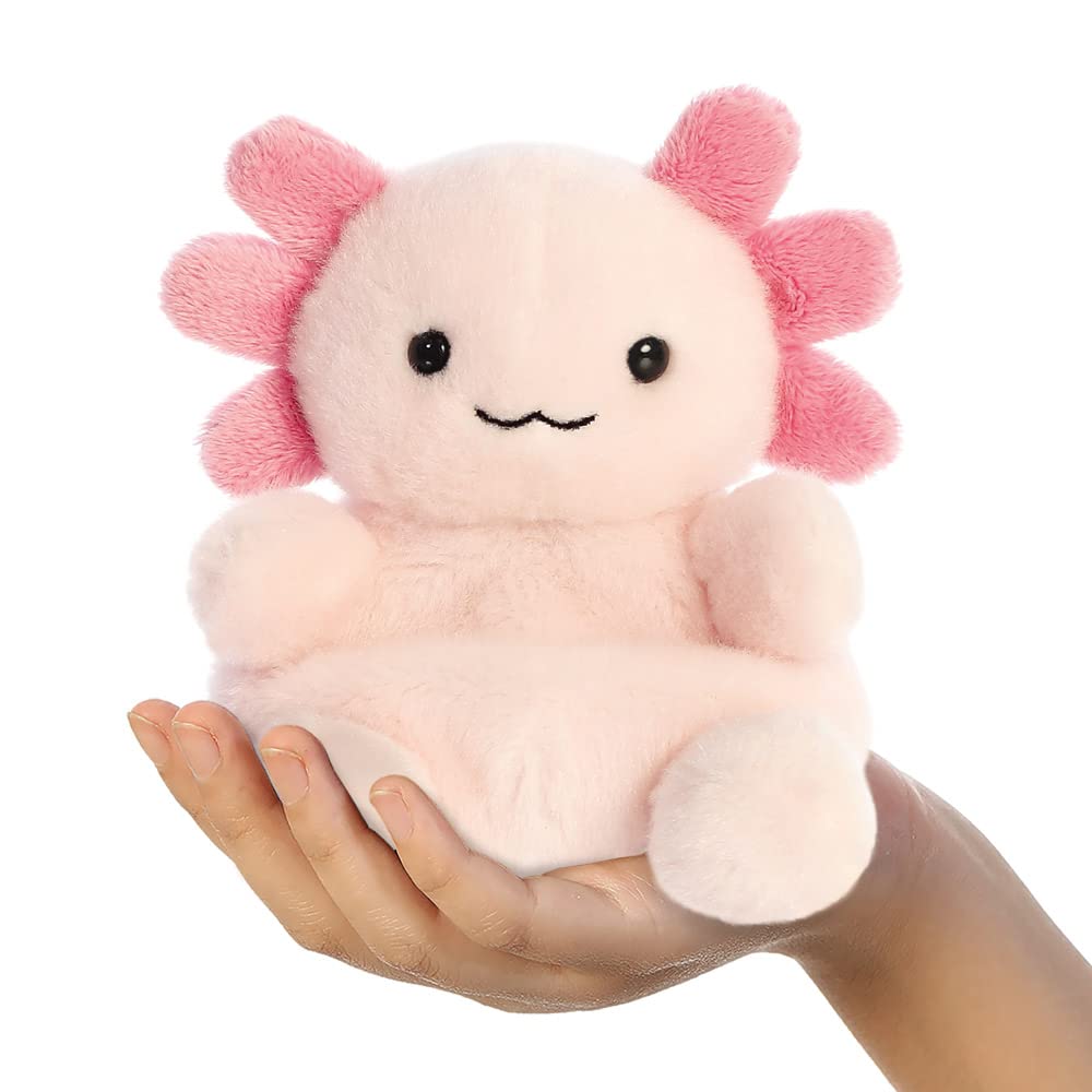 AURORA Palm Pals Ax Axolotl Soft Toy - Pink, 5 Inches | Collectible Beanie 7