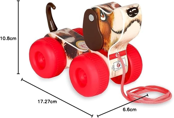Basic Fun Fisher Price Little Snoopy Pull-Along Toy | Multicolor | Ages 12 Months+ 2