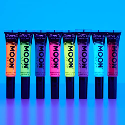 Moon Glow Neon UV Mascara 15ml Verde si illumina brillantemente sotto l&#39;illuminazione UV!