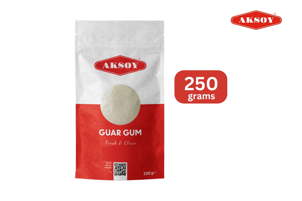 AKSOY Guar Gum Powder - Natural Thickener & Stabiliser | 250g Fine Powder 5