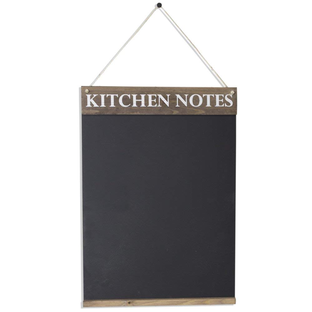 Chalkboards UK WC643RB Kitchen Notes Chalkboard | Wood, Rustic Brown | 42 x 3 cm 1
