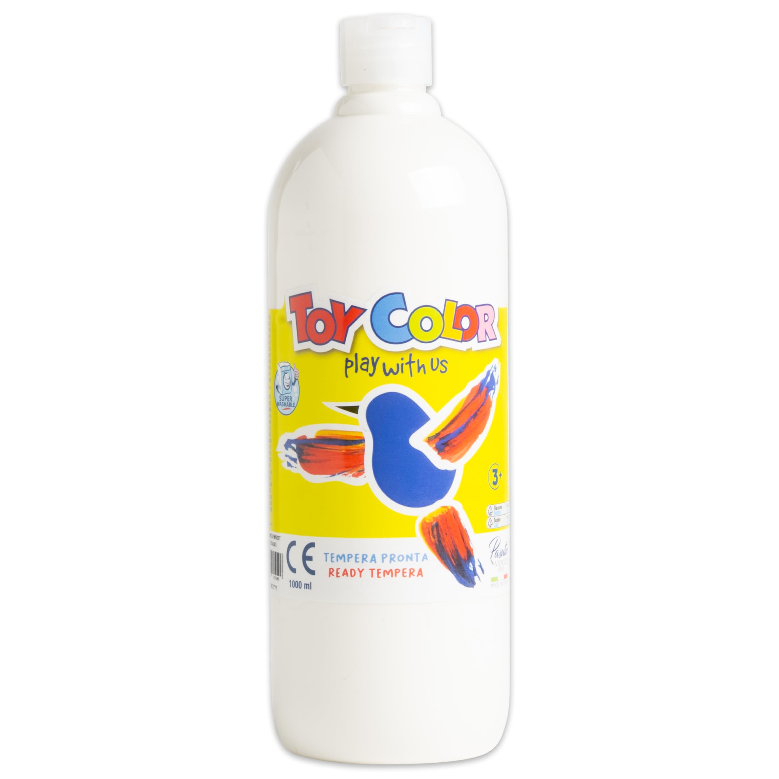 Pasuto Toy Color Tempera Paint - White | 1000 ml Washable Poster Paint for Kids 1