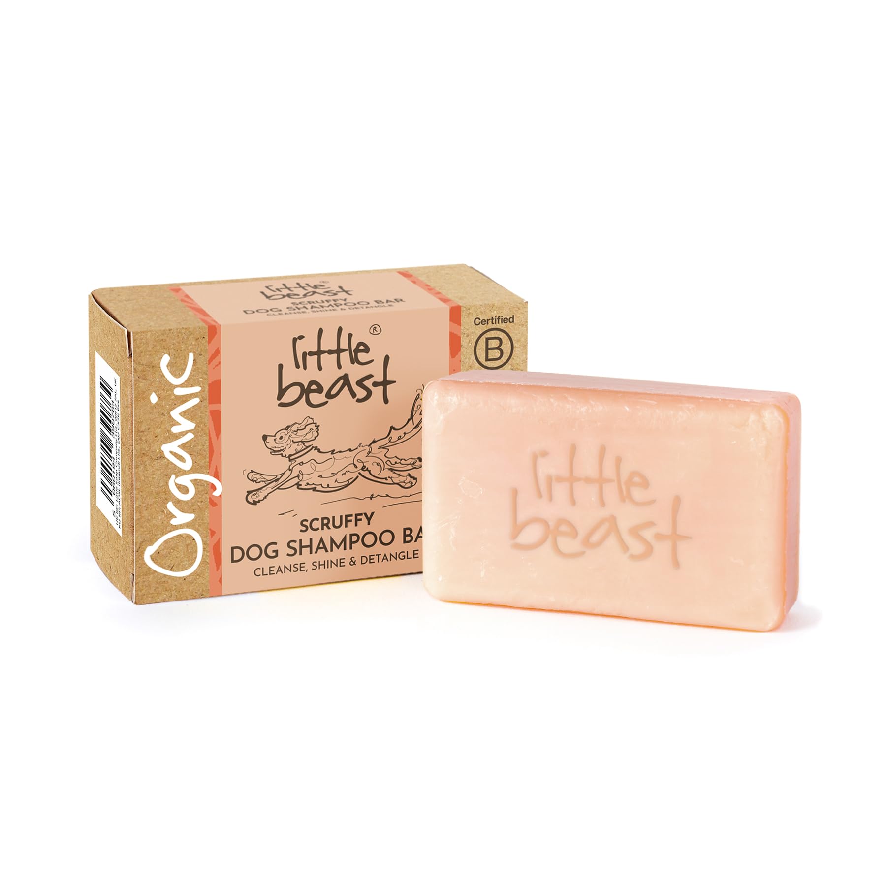 LITTLE BEAST Scruffy Dog Shampoo Bar - Detangles & Deeply Conditions | Citrus Scent | 100g