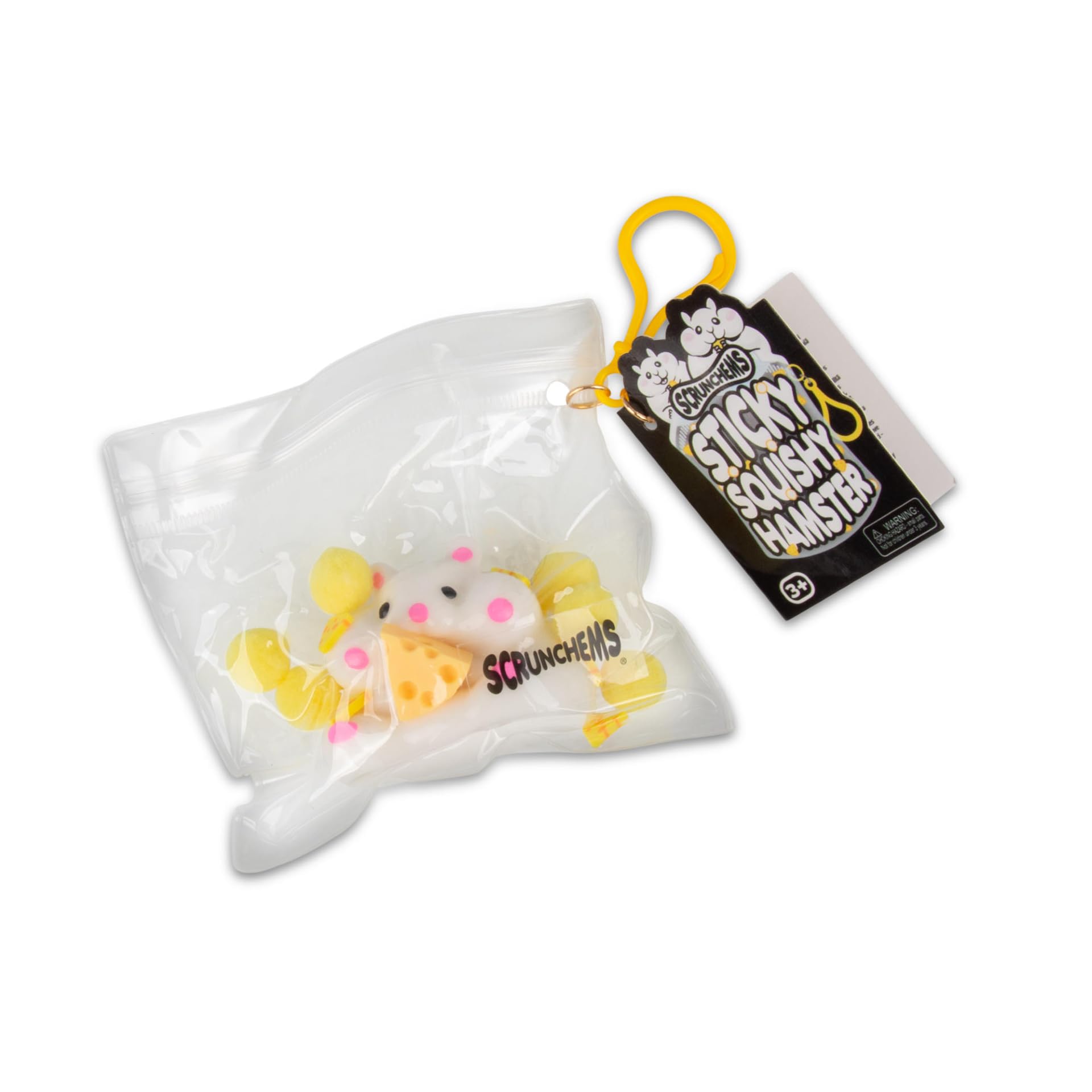 SCRUNCHEMS Sticky Squishy Hamster - Stress Relief Toy | Yellow | Ages 3+ 1