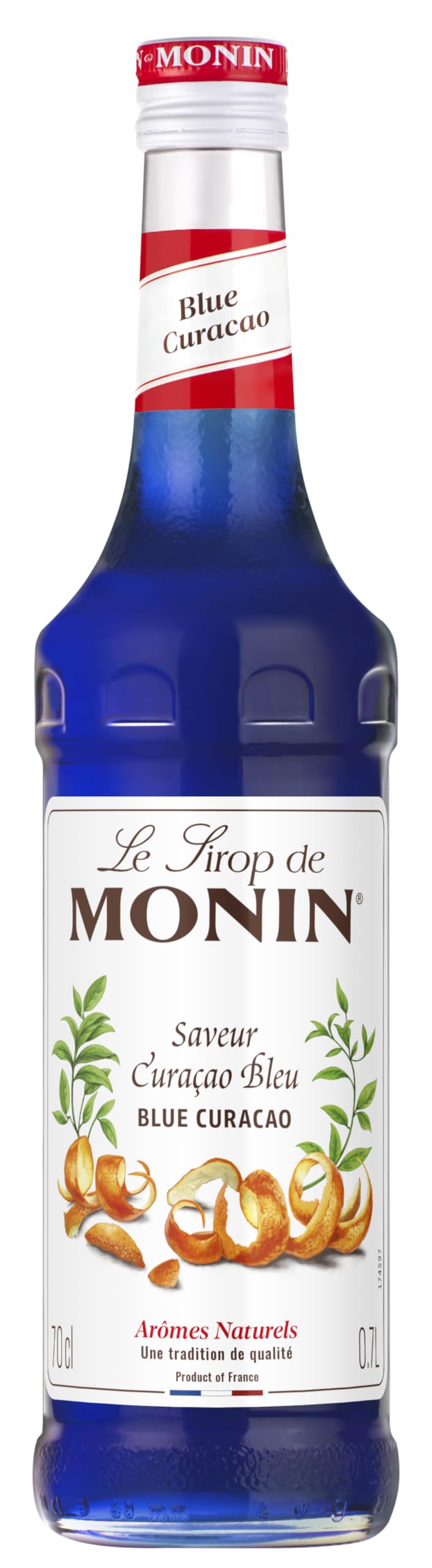 Monin Blue Curacao Syrup - 700ml Bottle | Vegan-Friendly, Allergen-Free, Natural Orange Flavour 1