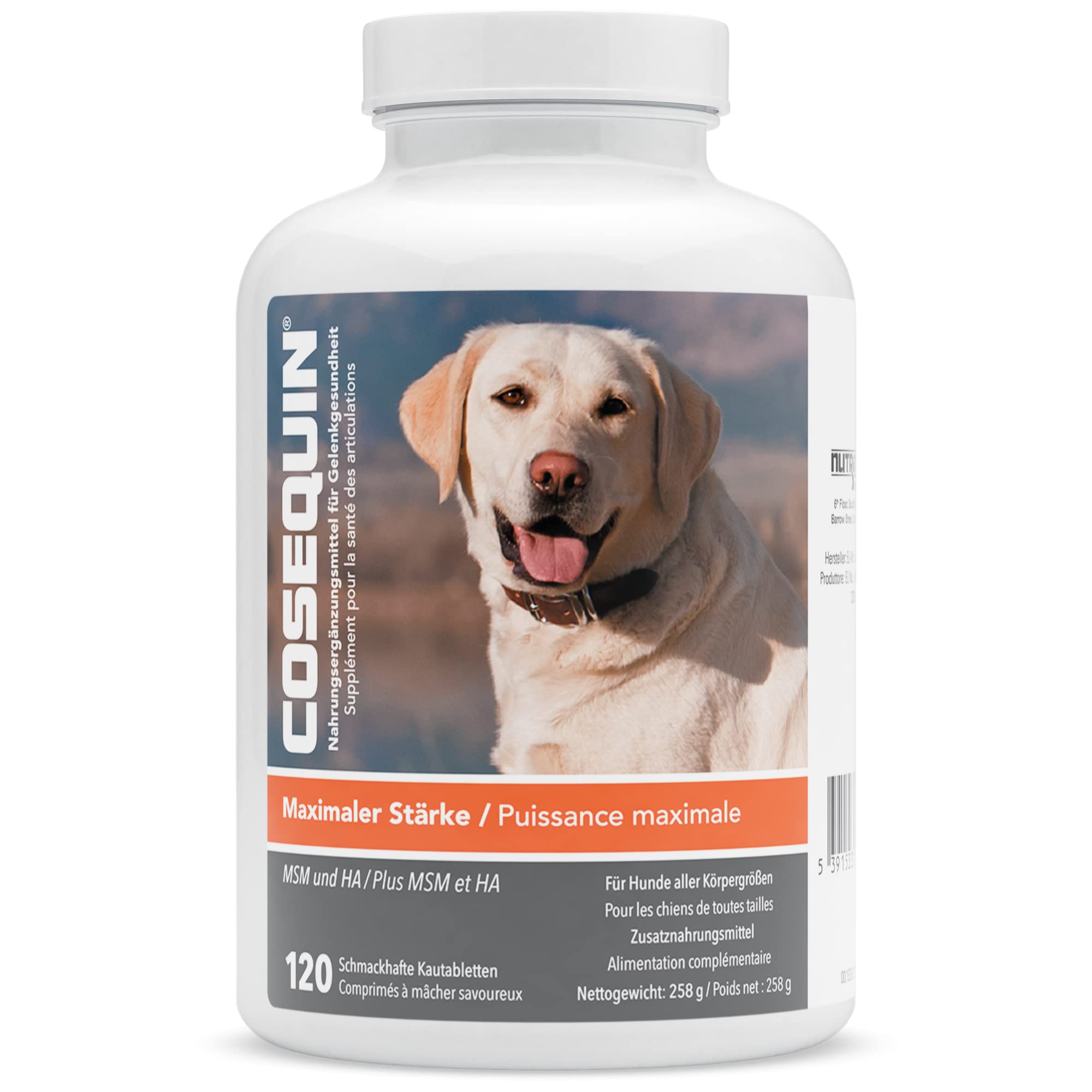 Nutramax COSEQUIN Joint Health Supplement for Dogs - Maximum Strength | 120 Count Tablets 1
