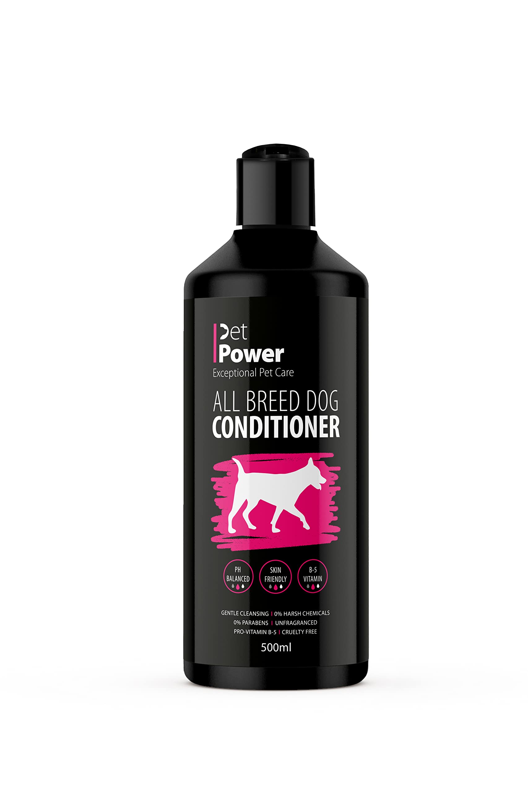 Pet Power All Breed Dog Conditioner - pH Balanced, Fragrance Free | 500ml