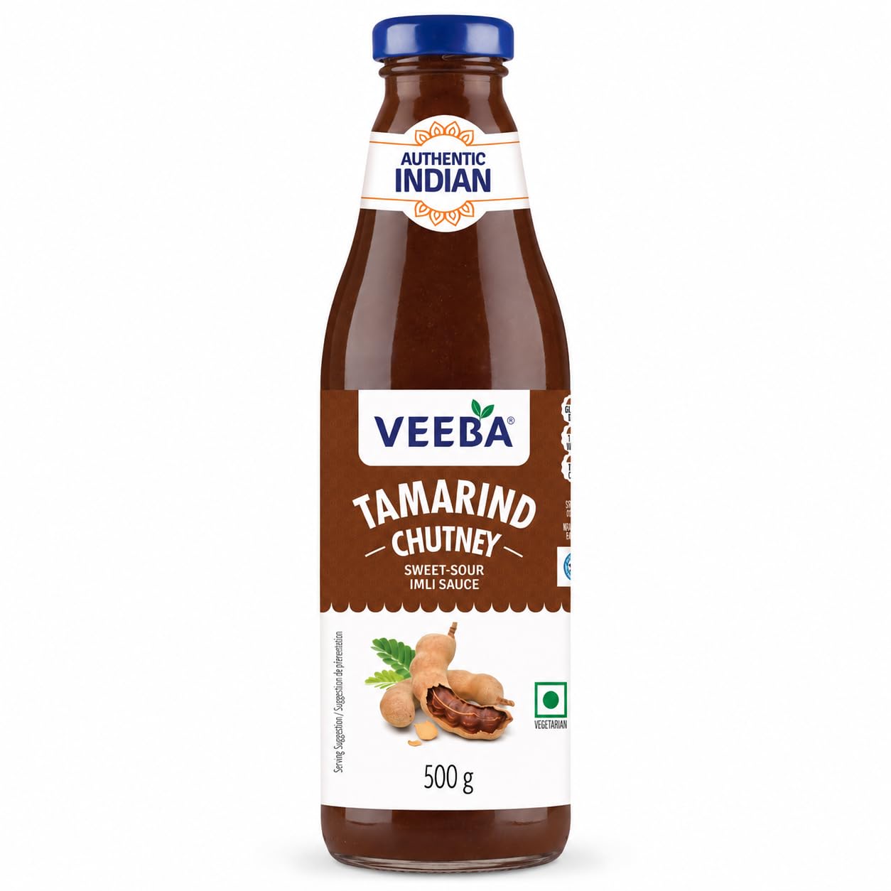 Veeba Tamarind Chutney - Sweet & Tangy Indian Flavor for Snacks | 500g