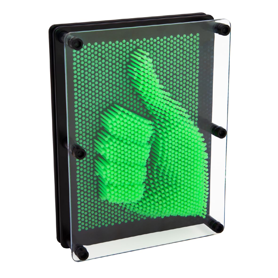 Global Gizmos Glow in the Dark Pin Art Impression Toy | 18cm x 13cm Desktop Sculpture Gadget | Ages 3+