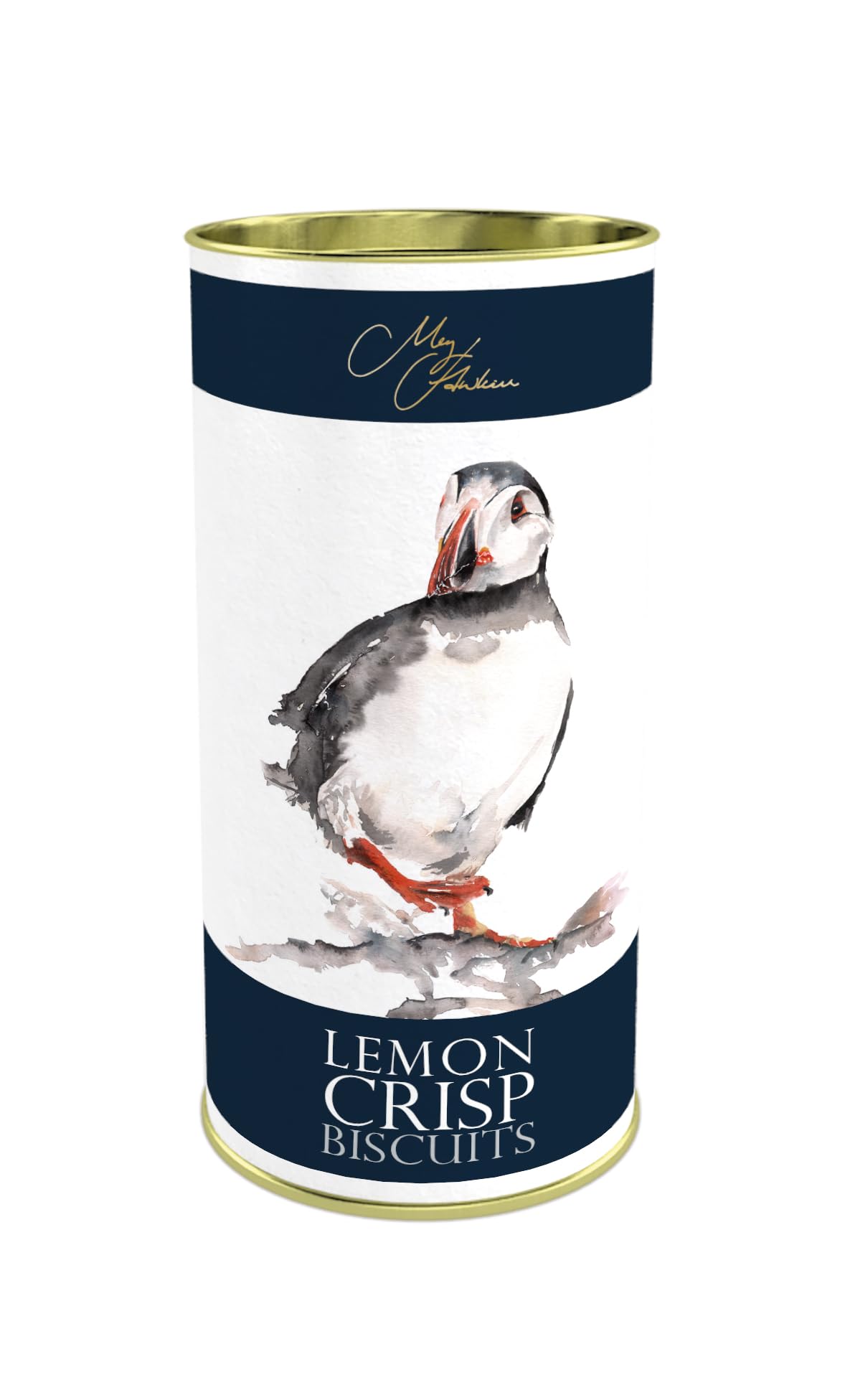 Meg Hawkins Lemon Crisp Biscuits - Refreshingly Tangy Fruit Cookies | 160 g Drum 1