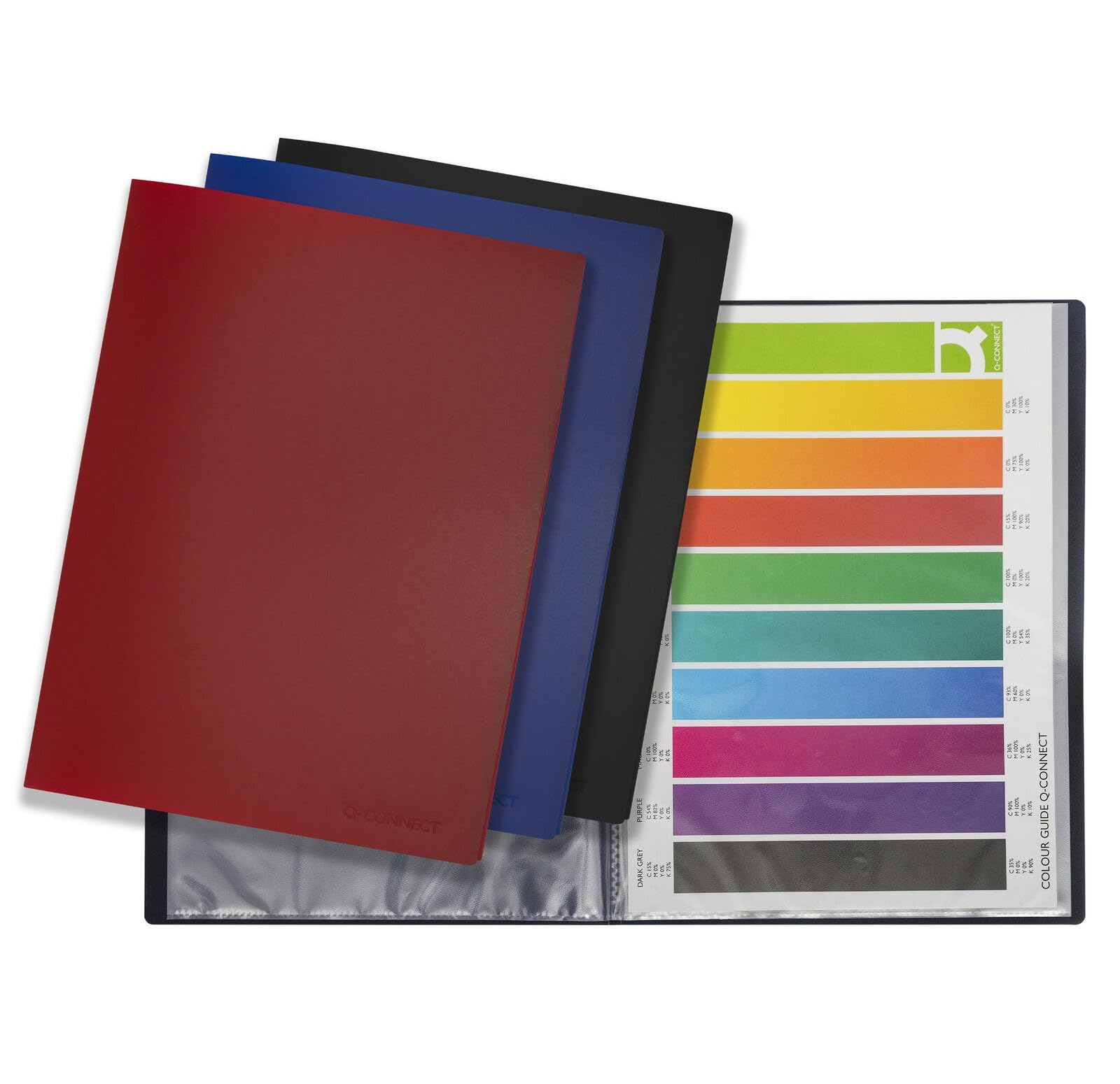 Q-Connect Polypropylene Display Book 40 Pocket Black KF01260 3