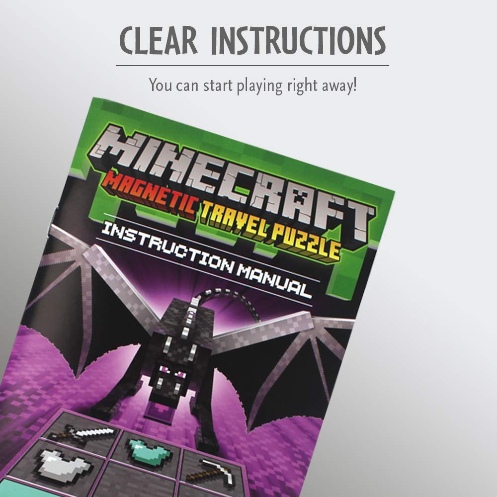 ThinkFun Minecraft Magnetic Travel Puzzle Challenge Logic Brain Game for Ages 8+ 4