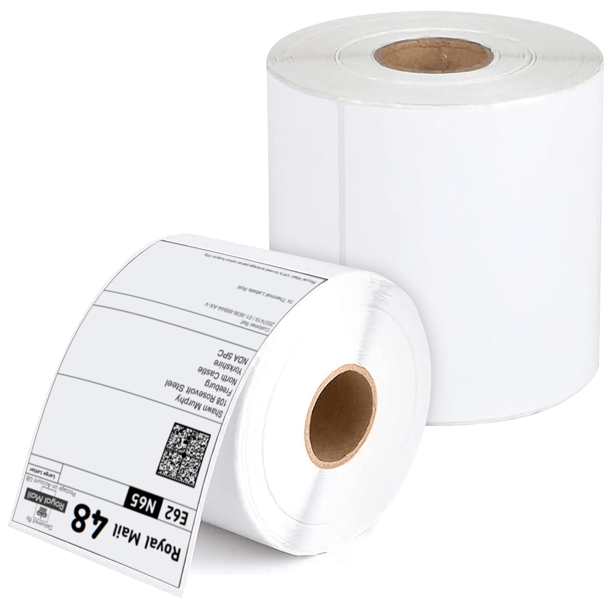 iSOUL 4X6 Direct Thermal Printer Labels Roll 100mm x 150mm 500 White Perman
