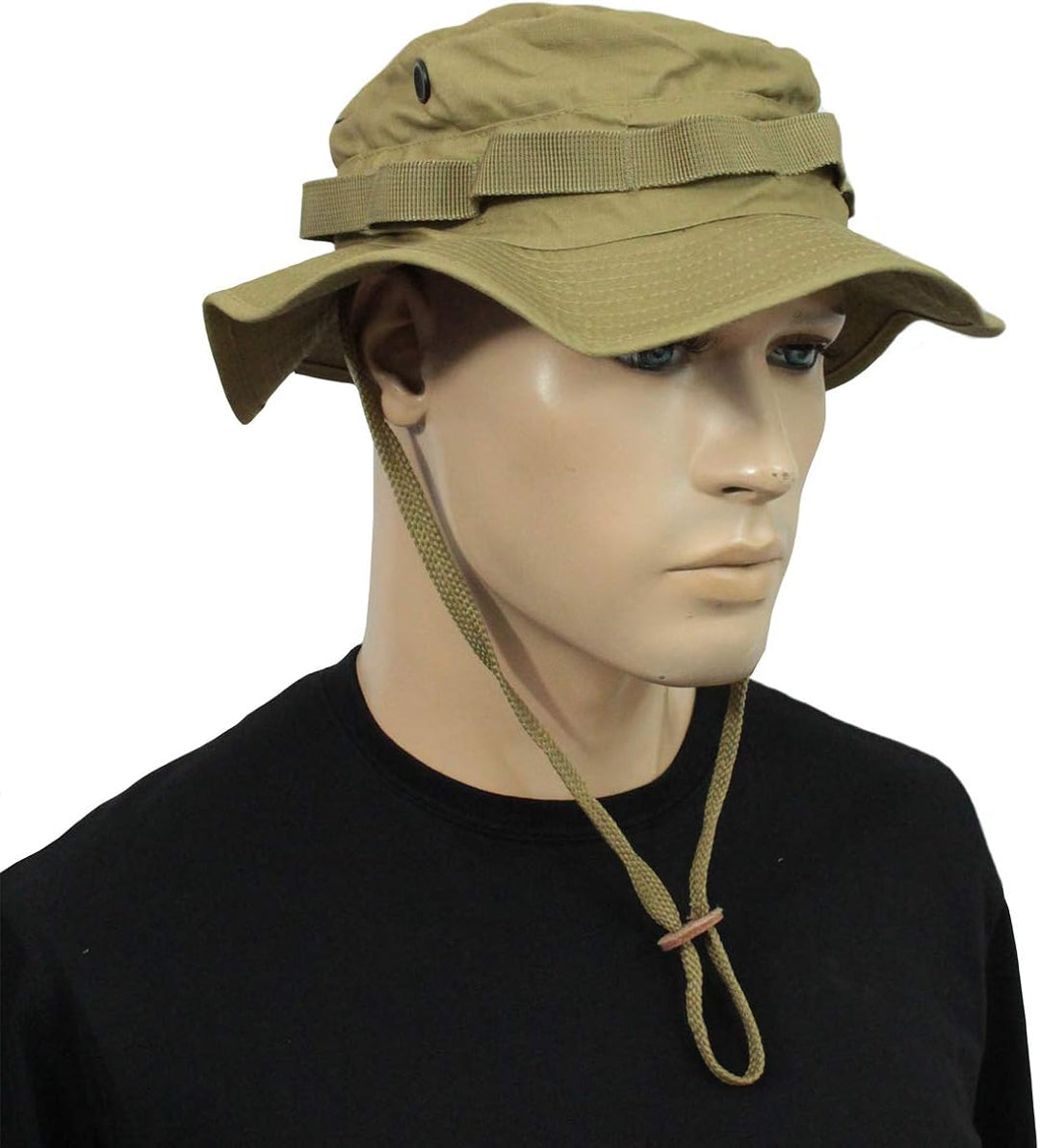 BRIT Boonie Hat with Neck Flap - Coyote | Sun Protection Hat for Men & Women | Ripstop Polycotton Material | Adjustable Neck Guard for Hot Weather