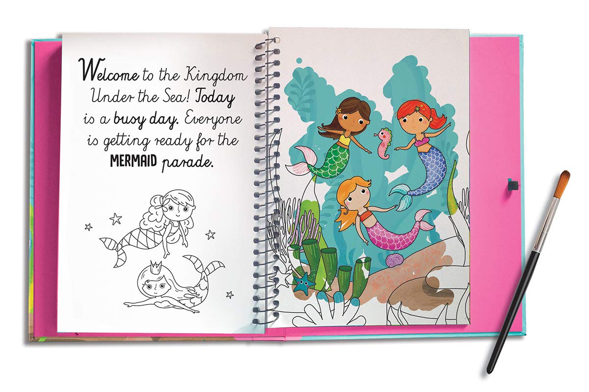 Two Windmills Limited Shells and Spells - Magic Water Colouring Activity Book | Hardcover | Ages 2-4 5