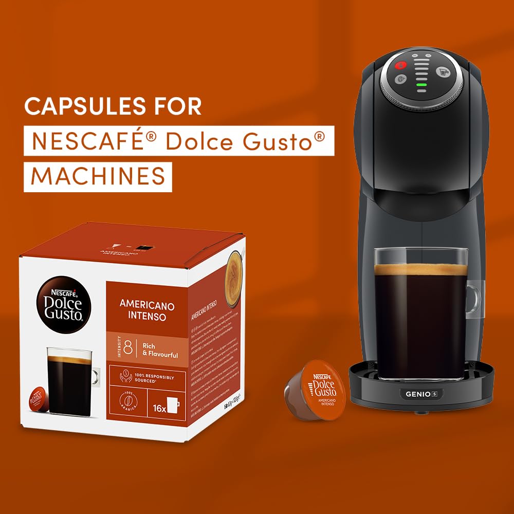 Nescafé Dolce Gusto Americano Intenso Coffee Pods - 48 Servings | Gluten Free