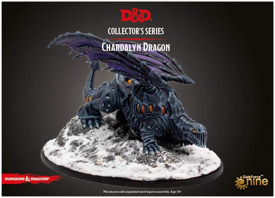 Gale Force Nine D&D Icewind Dale: Rime of the Frostmaiden Chardalyn Black Dragon Miniature (GF971126)