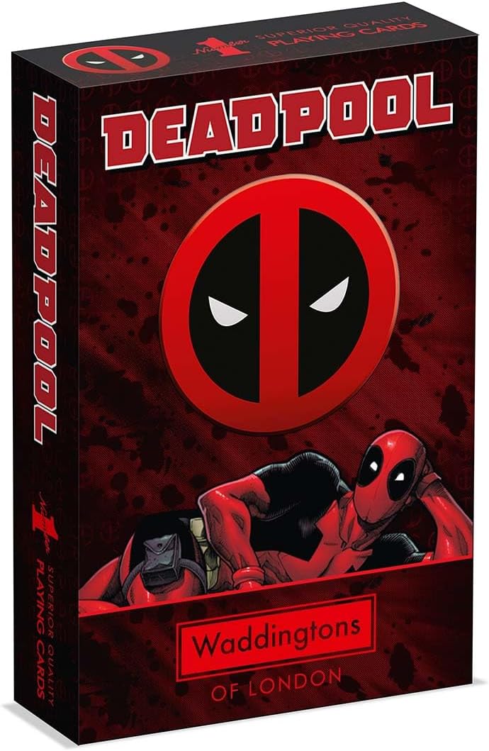 Waddingtons Number 1 Deadpool Playing Card Game – 54-Card Deck with Lady Deadpool, Kidpool & Dogpool