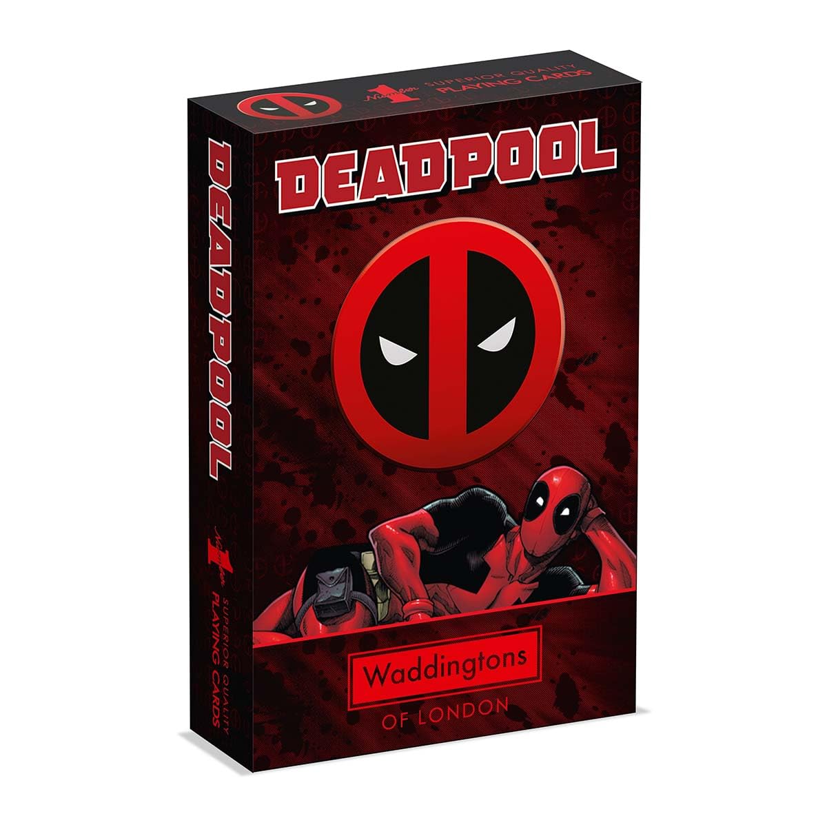 Waddingtons Number 1 Deadpool Playing Cards - 52 Cards + 2 Jokers | Paper | Red