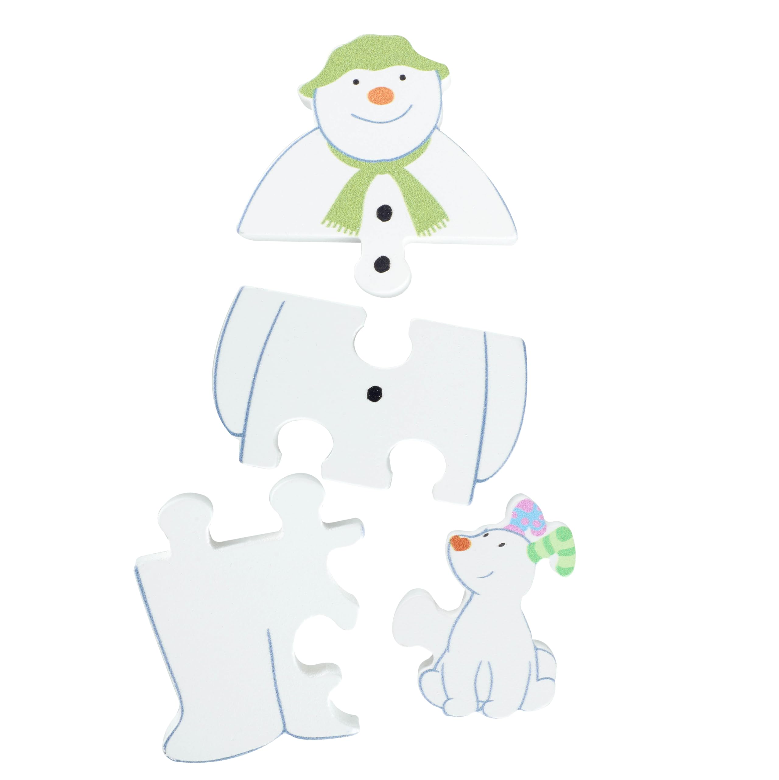 The Snowman™ and the Snowdog Wooden Puzzle - Educational Jigsaw for Toddlers 12M+