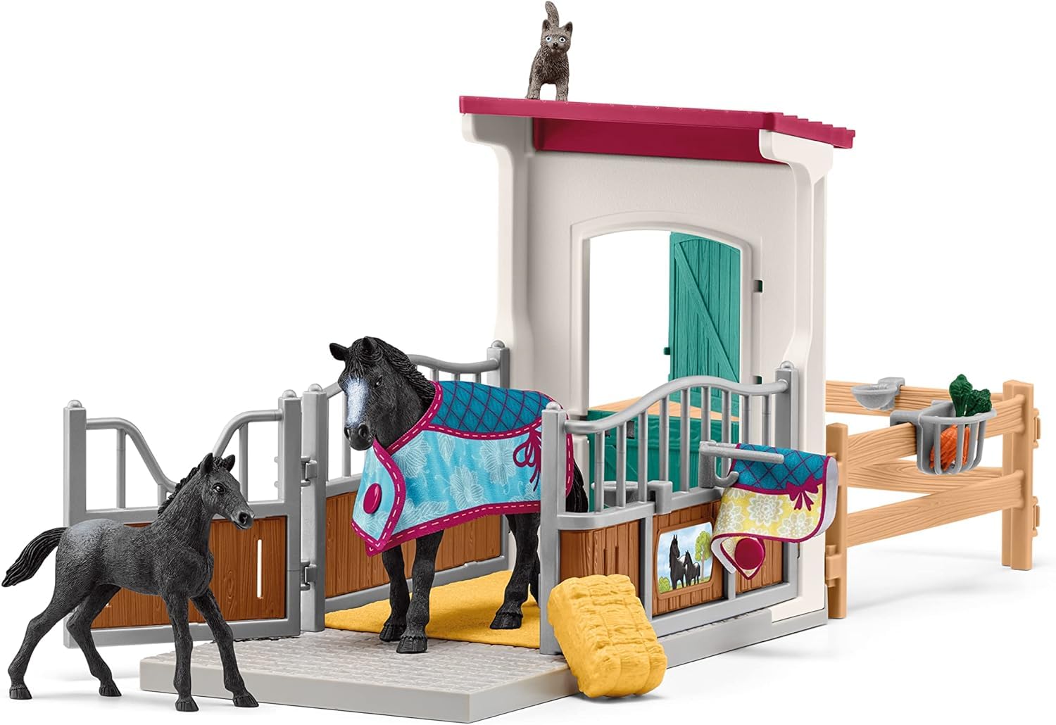 Schleich Horse Club Horse Box with Mare and Foal Playset - 34 Pieces | Ages 5+ 4