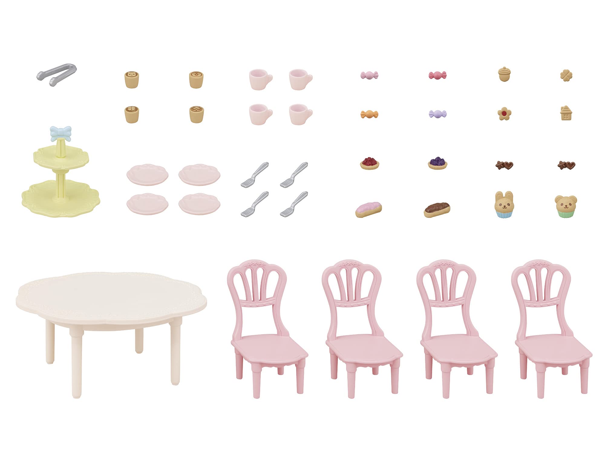 Sylvanian Families Sweets Party Set - 30 Teatime Accessories | Ages 3+ 6