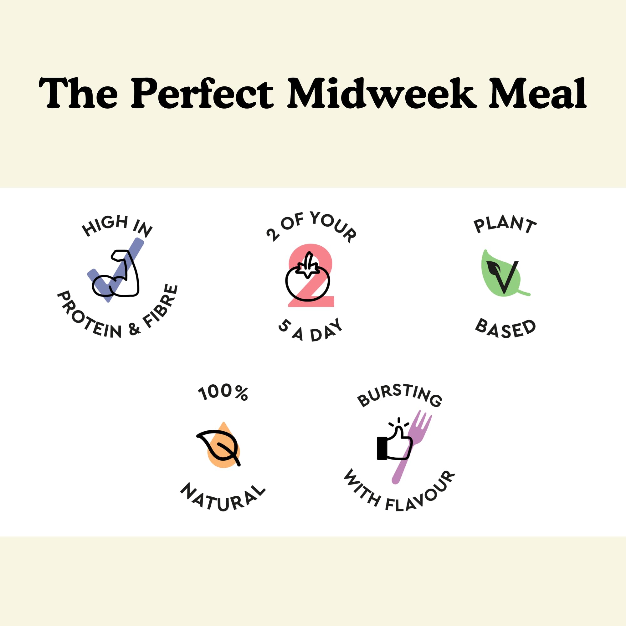 Fiid 100% Natural Vegan Moroccan Chickpea Tagine Stew - Microwave Ready Meal 14