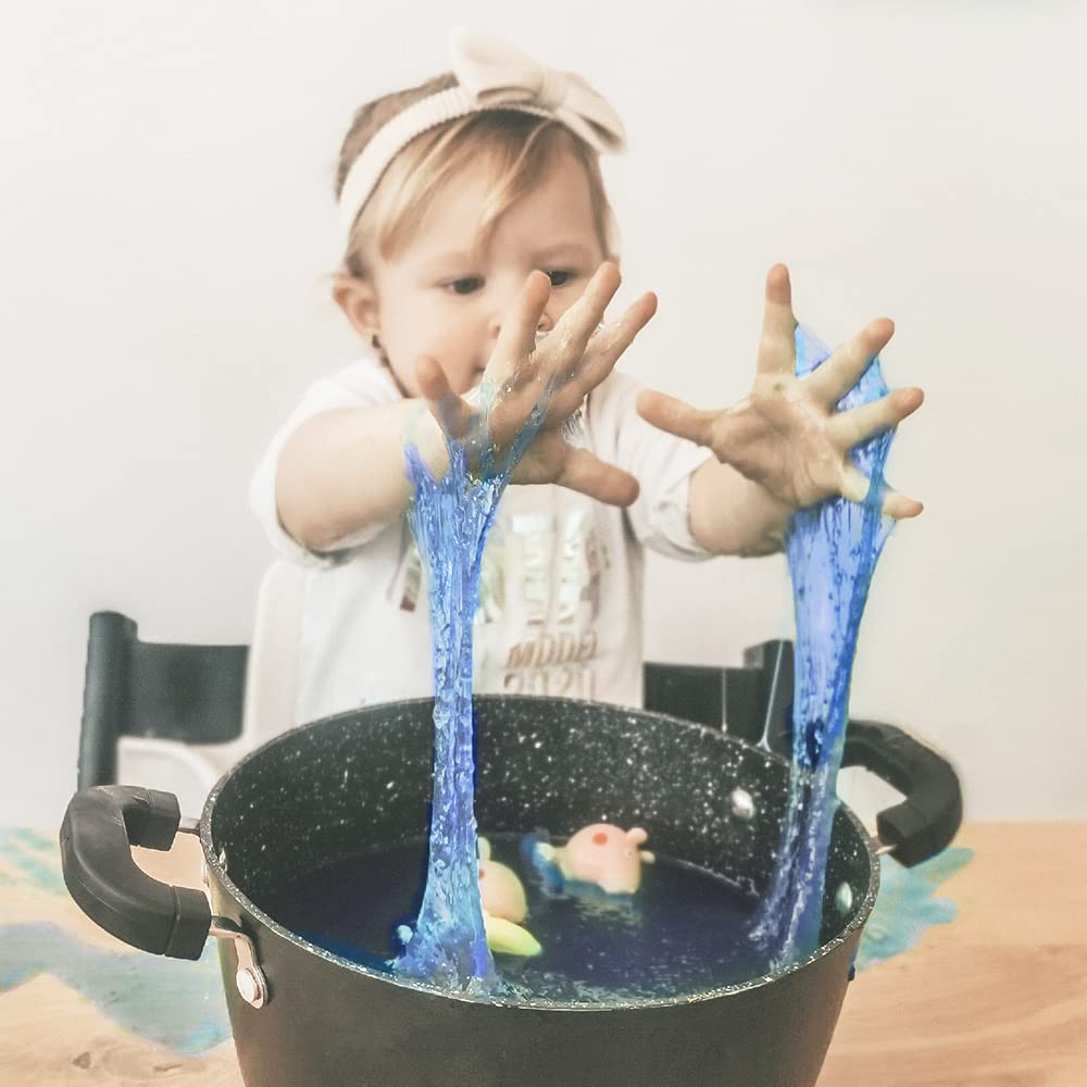 ZIMPLI Slime Play Blue - DIY Slime Kit for Kids, Reusable Sensory Activity Toy 3